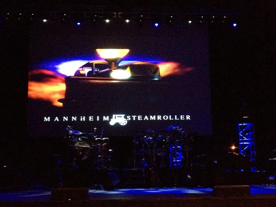 A concert photo from Mannheim Steamroller's 2013 Holiday Tour.
